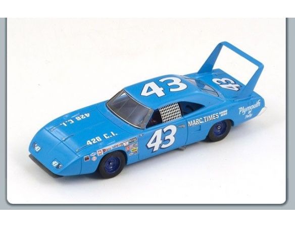 Spark Model S3590 PLYMOUTH SUPERBIRD N.43 WINNER RIVERSIDE 400 1970 RICHARD PETTY 1:43 Modellino