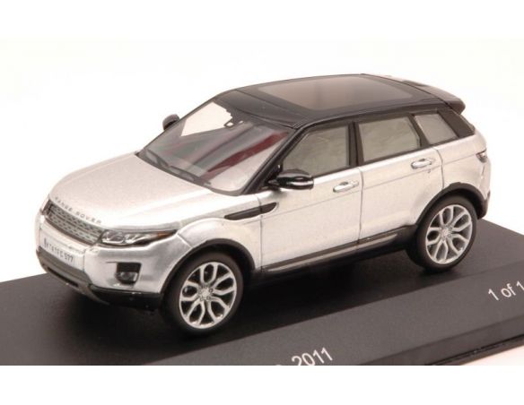 White Box WB059 RANGE ROVER EVOQUE 2011 SILVER/BLACK 1:43 Modellino
