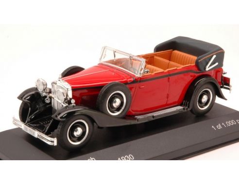 White Box WB058 MAYBACH DS 8 ZEPPELIN CABRIOLET 1930 RED/BLACK 1:43 Modellino