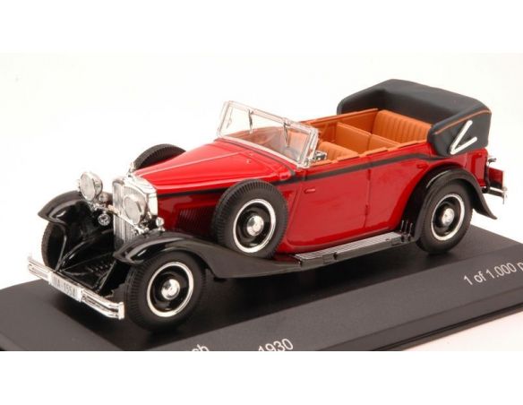 White Box WB058 MAYBACH DS 8 ZEPPELIN CABRIOLET 1930 RED/BLACK 1:43 Modellino
