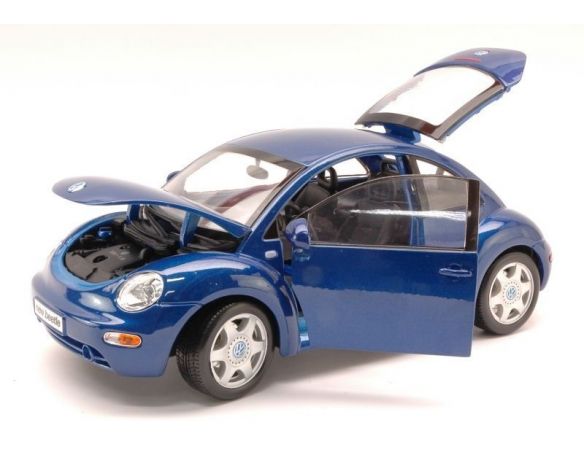 Maisto MI31875 VW NEW BEETLE 2003 METALLIC BLUE 1:18 Modellino