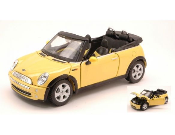 Maisto MI31998 MINI COOPER CABRIO 2004 YELLOW 1:24 Modellino