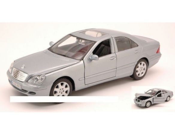 Maisto MI31955 MERCEDES S CLASS 2008 SILVER 1:24 Modellino