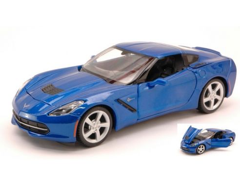 Maisto MI31505 CORVETTE STINGRAY 2014 BLUE 1:24 Modellino