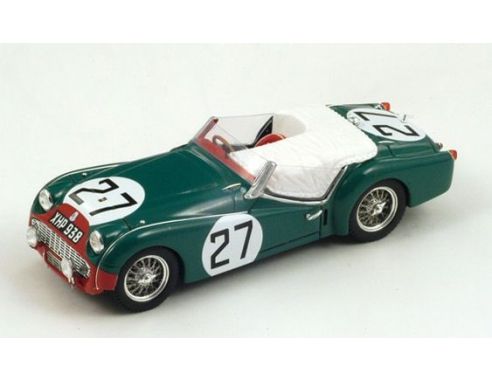Spark Model S1397 TRIUMPH TR3 S N.27 15th LM 1959 SANDERSON-DUBOIS 1:43 Modellino