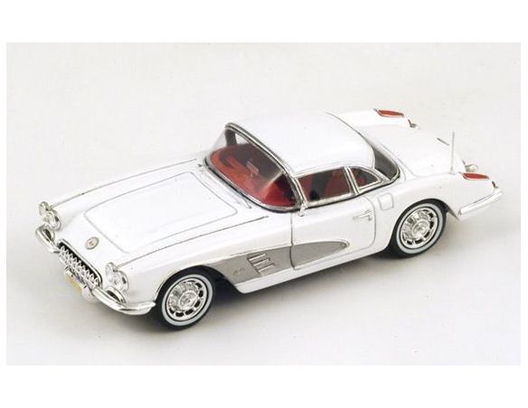 Spark Model S2967 CHEVROLET CORVETTE C1 HARD TOP 1960 WHITE 1:43 Modellino