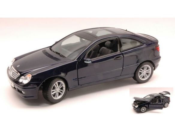 Maisto MI31614 MERCEDES C KLASSE SPORTCOUPE' 2000 NIGHT BLUE 1:18 Modellino
