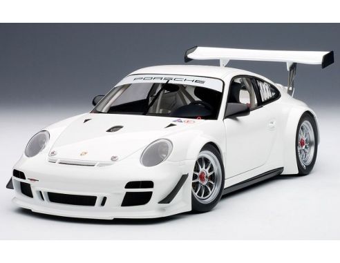 Auto Art / Gateway AA81070 PORSCHE 911 GT3 RSR 2010 SENZA DECORAZIONE BIANCO 1:18 Modellino