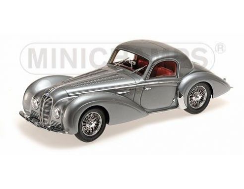Minichamps PM107116120 DELAHAYE TYPE 145 V-12 COUPE' 1937 SILVER 1:18 Modellino
