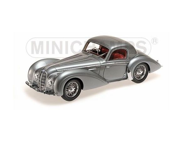 Minichamps PM107116120 DELAHAYE TYPE 145 V-12 COUPE' 1937 SILVER 1:18 Modellino