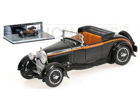 Minichamps PM437119260 LORRAINE-DIETRICH TYPE B3-6 SPORTS ROADSTER 1928 BLACK 1:43 Modellino