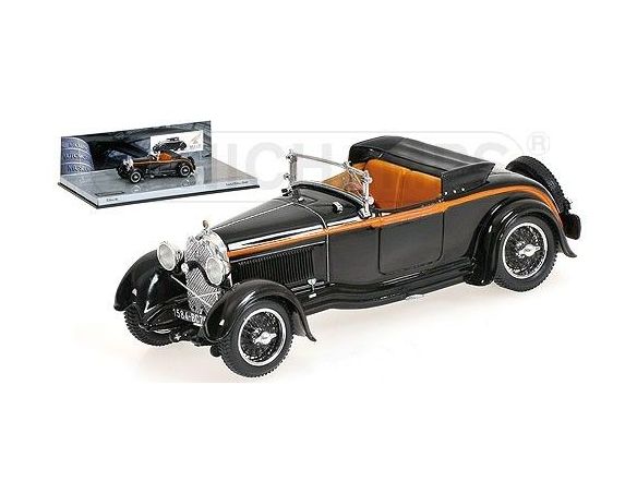 Minichamps PM437119260 LORRAINE-DIETRICH TYPE B3-6 SPORTS ROADSTER 1928 BLACK 1:43 Modellino