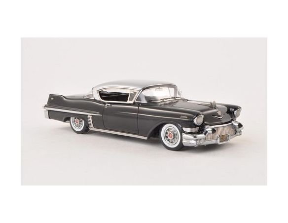 Neo Scale Models NEO45809 CADILLAC SERIES 62 HARDTOP COUPE' 1957 BLACK/SILVER 1:43 Modellino