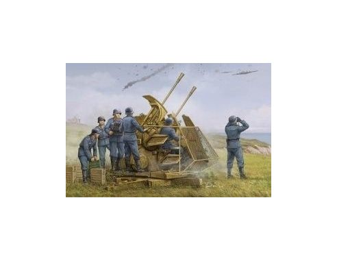 Trumpeter TP2347 CONTRAEREA GERMAN 37 mm FLAK 43 ZWILLING KIT 1:35 Modellino