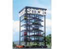 BUSCH 1001 TORRE PER SMART 1/87  mm.108x108x198  + 2 MODELLI SMART HO Modellino