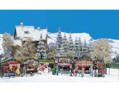 BUSCH 1059 MERCATINO INVERNALE HO Modellino
