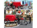 BUSCH 1152 MOTO  2 PEZZI + CARRELLO HO Modellino