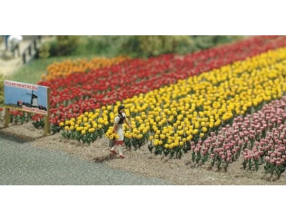 BUSCH 1206 PIANTE: 120 TULIPANI  HO Modellino