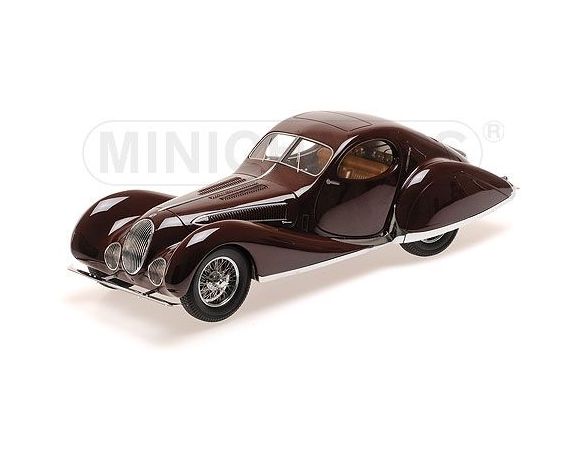 MINICHAMPS 107117120 TALBOT LAGO T150-C-SS COUPE’ 1937 DARK RED Modellino