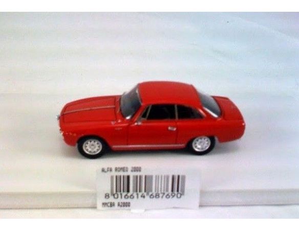 Club Bialbero A2000 ALFA ROMEO 2000 RED 1/43 Modellino