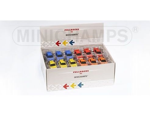 MINICHAMPS 740001000 DISPLAY CON 48 AUTO STRADALI AUDI BMW PORSCHE A RETROCARICA Modellino