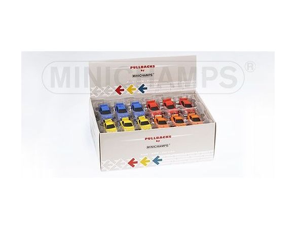 MINICHAMPS 740001000 DISPLAY CON 48 AUTO STRADALI AUDI BMW PORSCHE A RETROCARICA Modellino