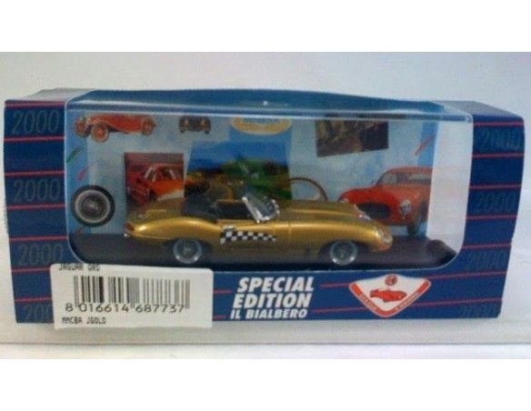 Club Bialbero JGOLD JAGUAR 'E' SPYDER GOLD 1/43 Modellino