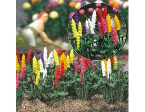 BUSCH 1218 PIANTE DI LUPINI ORNAMENTALI  HO Modellino