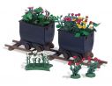 BUSCH 1253 PIANTE DI FIORI CON CARRETTI HO Modellino