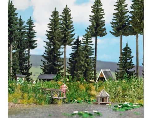 BUSCH 1267 SET FORESTA E STAGNO HO Modellino