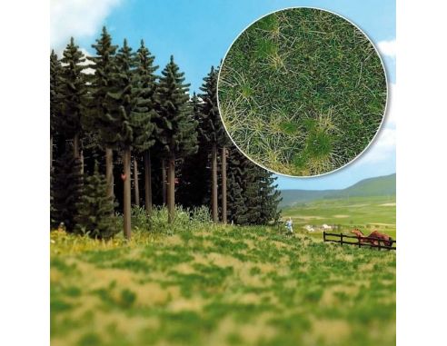 BUSCH 1308 TAPPETO ERBOSO FORESTA CON CESPUGLI  HO  cm21x29 Modellino