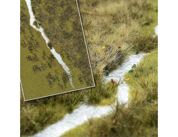 BUSCH 1313 TAPPETO ERBOSO CON FIUME  HO  cm 21x29 Modellino