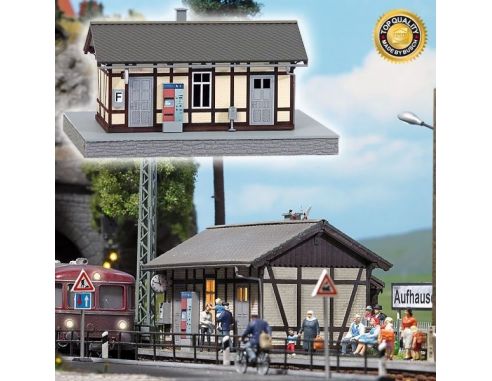 BUSCH 1464 CASETTA PUNTO D’ARRESTO TRENI  HO Modellino