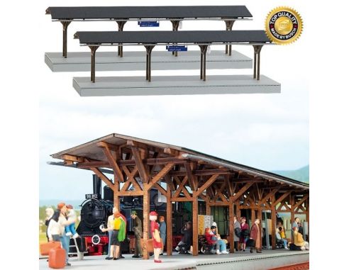 BUSCH 1466 PIATTAFORME D’ATTESA  2 PZ HO Modellino