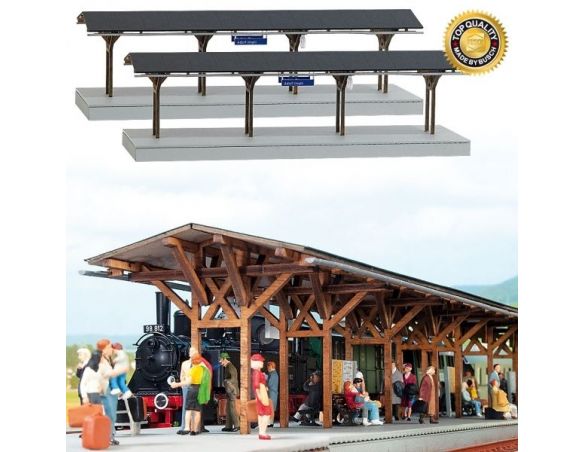 BUSCH 1466 PIATTAFORME D’ATTESA  2 PZ HO Modellino