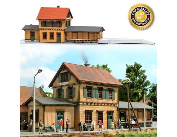 BUSCH 1468 STAZIONE FERROVIARIA  HO Modellino