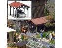 BUSCH 1482 POSTO AUTO  HO Modellino