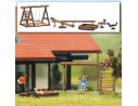 BUSCH 1485 GIOCHI DA GIARDINO  HO Modellino