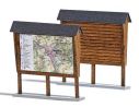 BUSCH 1495 PANNELLI CON CARTINE GEOGRAFICHE 2 PZ HO Modellino