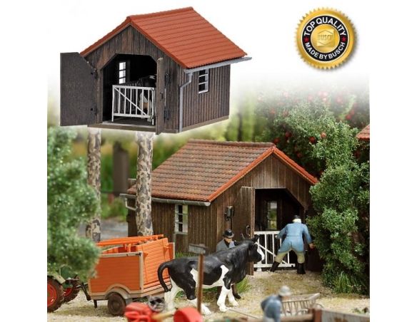 BUSCH 1517 STALLA  HO Modellino