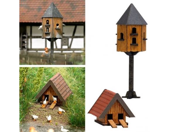 BUSCH 1521 CASETTA PER ANIMALI  HO Modellino