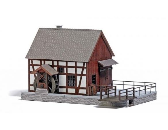 BUSCH 1576 CASETTA CON MULINO HO Modellino