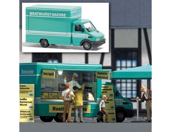 BUSCH 5422 IVECO FURGONE VENDITA PANINI CON LUCE  HO Modellino