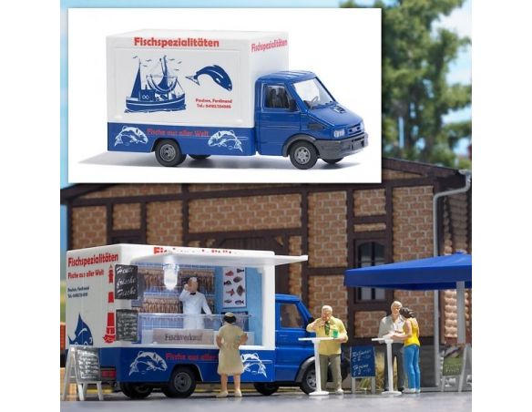BUSCH 5423 FURGONE VENDITA PESCE  HO Modellino