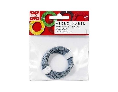 BUSCH 5793 FILO ELETTRICO GRIGIO 10 METRI Modellino