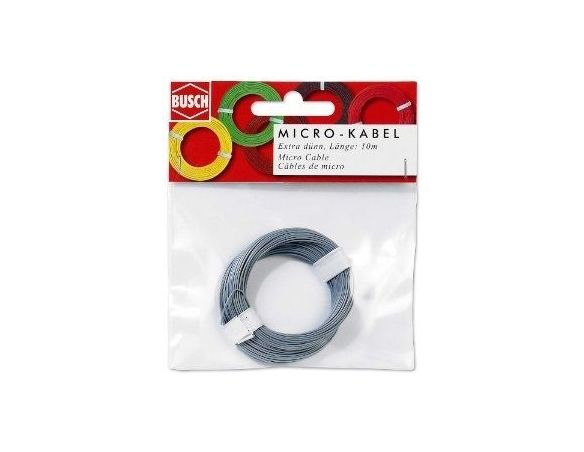 BUSCH 5793 FILO ELETTRICO GRIGIO 10 METRI Modellino