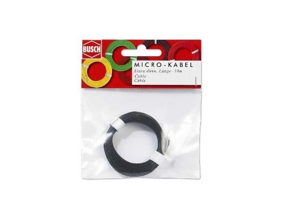 BUSCH 5795 FILO ELETTRICO NERO 10 METRI Modellino