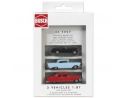 BUSCH 5997 CADILLAC CHEVROLET CORVETTE CHEVROLET BEL AIR SET 3 PEZZI  HO Modellino