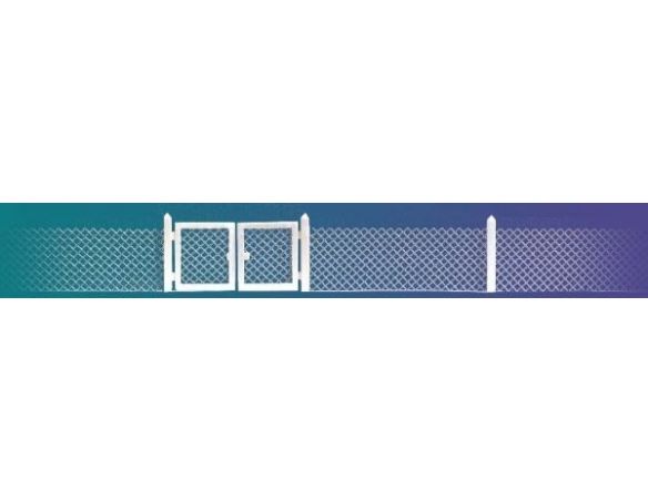BUSCH 6019 RECINZIONE cm.100 CON RETE METALLICA  HO Modellino