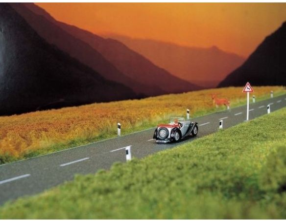 BUSCH 6033 ASFALTO ADESIVO SEGNALET.ORIZZ.   HO Modellino